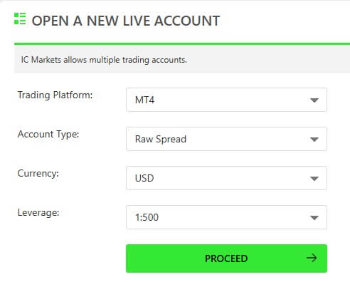 open live account today
