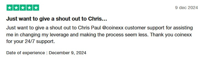 Coinexx Review - Trustpilot Review 2