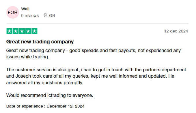 ICTrading Review - Trustpilot Review 2 (1)