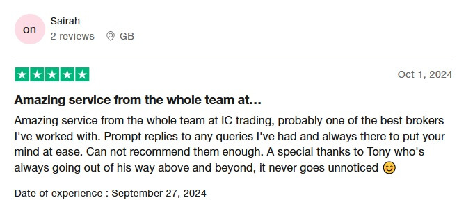 ICTrading Review - Trustpilot Review 6 (1)
